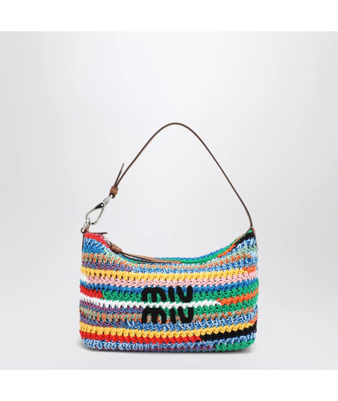 MIU MIU Мульти пелетеная сумка с короткими ручками, фото 3