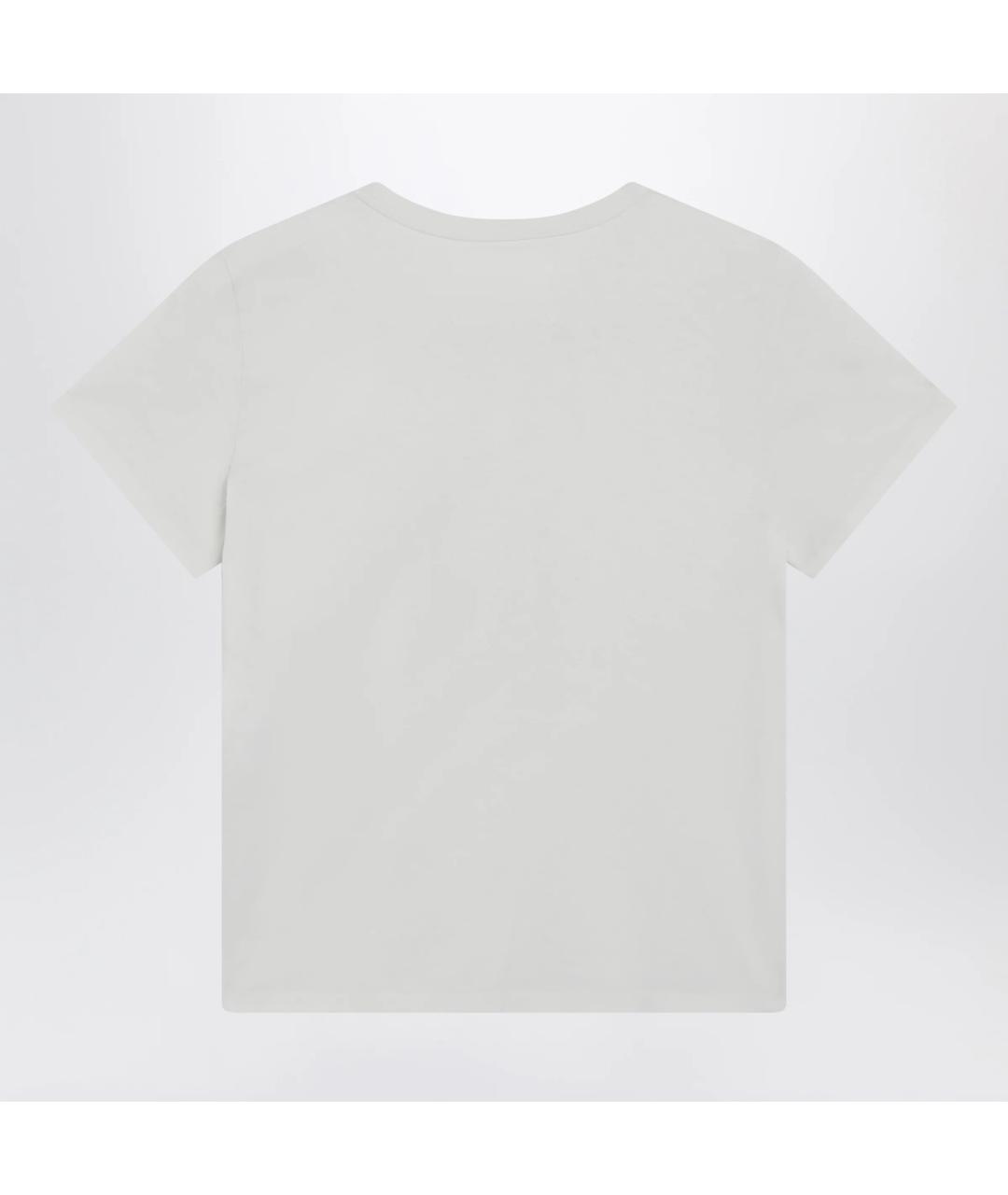 MAISON MARGIELA Белая хлопковая футболка, фото 2
