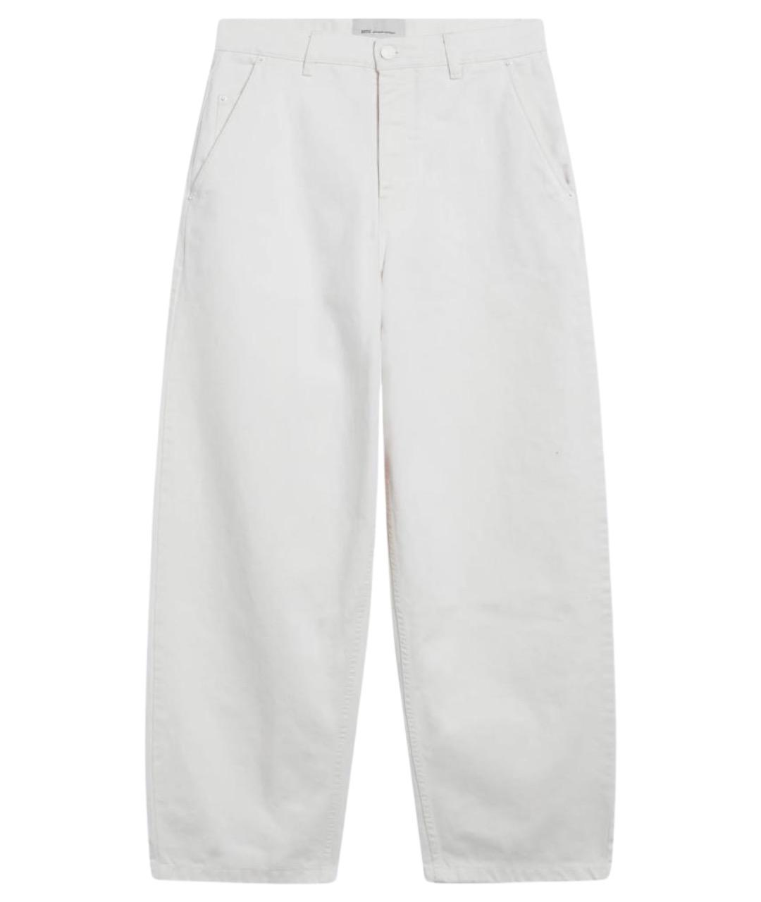 Ami Paris Белые хлопковые повседневные брюки, фото 1