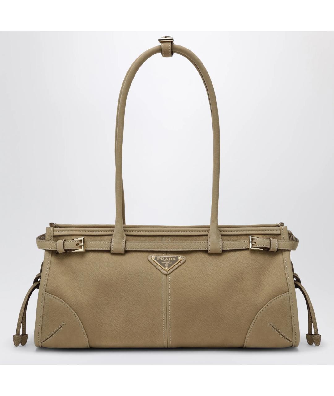 PRADA Коричневая кожаная сумка через плечо, фото 3