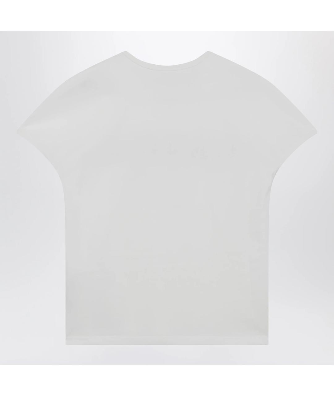 MM6 MAISON MARGIELA Белая хлопковая футболка, фото 2