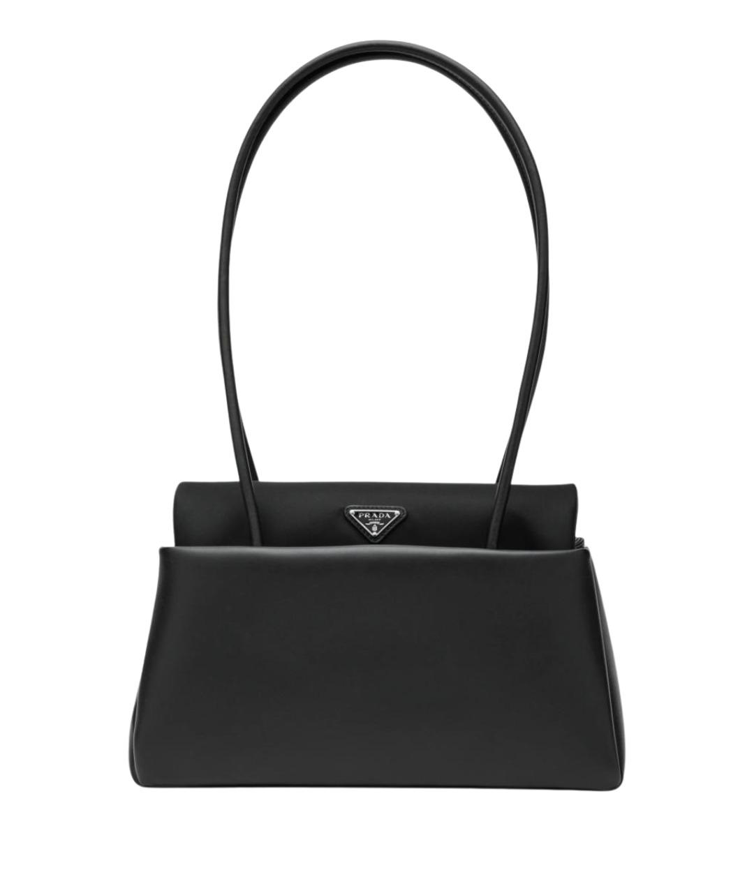 PRADA Черная кожаная сумка через плечо, фото 1