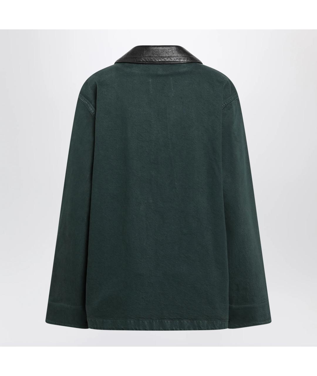 MIU MIU Зеленая хлопковая куртка, фото 2