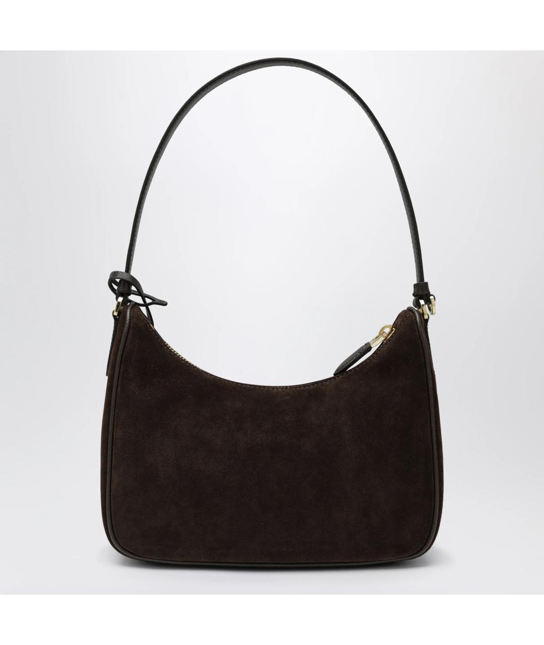 PRADA Коричневая замшевая сумка через плечо, фото 2