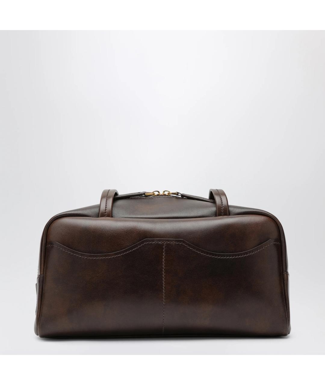 PRADA Коричневая кожаная сумка через плечо, фото 2