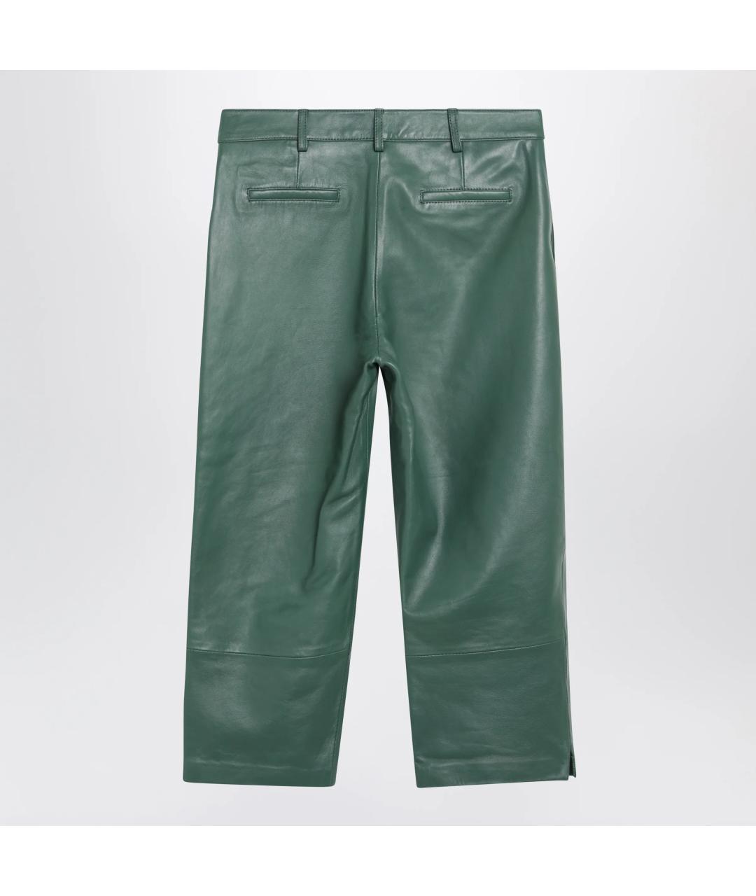 THE FRANKIE SHOP Зеленые прямые брюки, фото 2