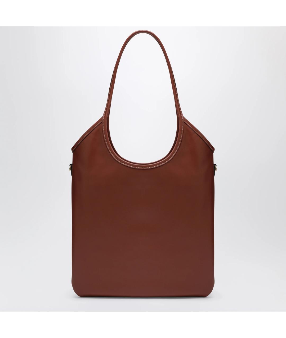 MIU MIU Коричневая кожаная сумка тоут, фото 2