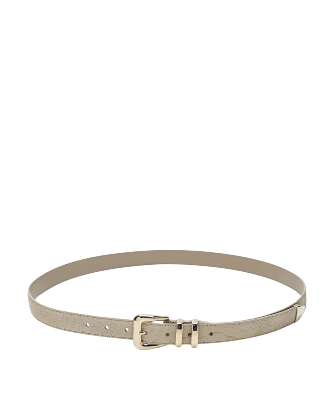 BRUNELLO CUCINELLI Бежевый ремень из экзотической кожи, фото 1