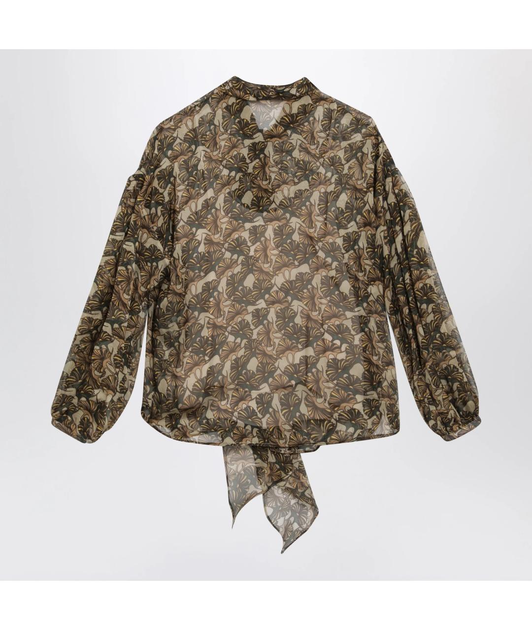 MAX MARA STUDIO Мульти шелковая рубашка, фото 2