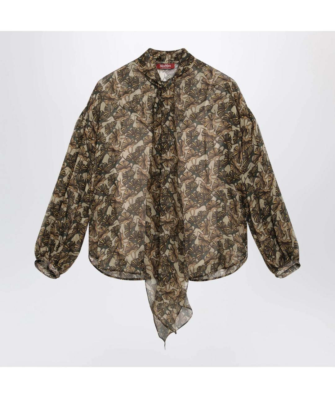 MAX MARA STUDIO Мульти шелковая рубашка, фото 3