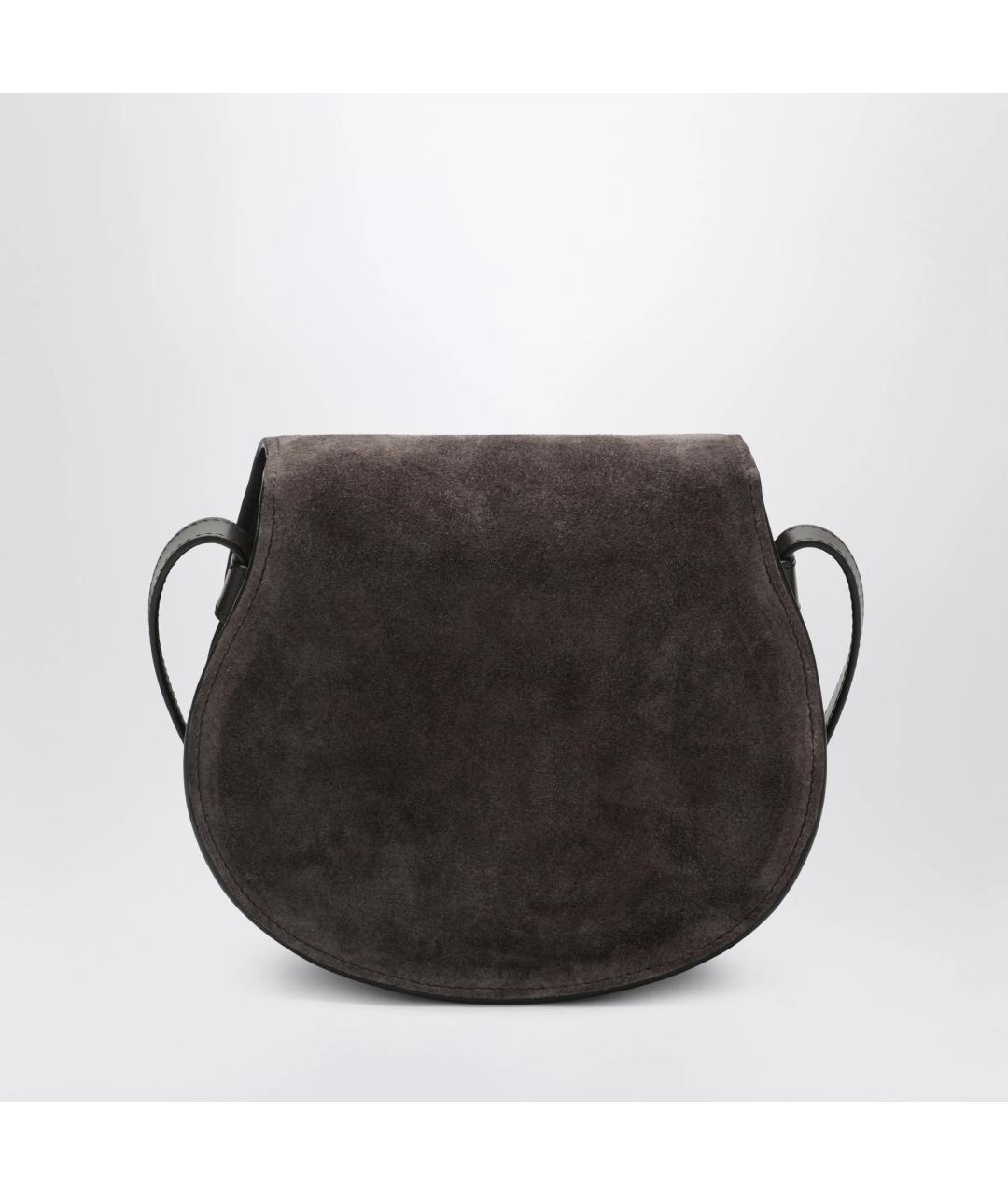 CHLOE Коричневая замшевая сумка через плечо, фото 2