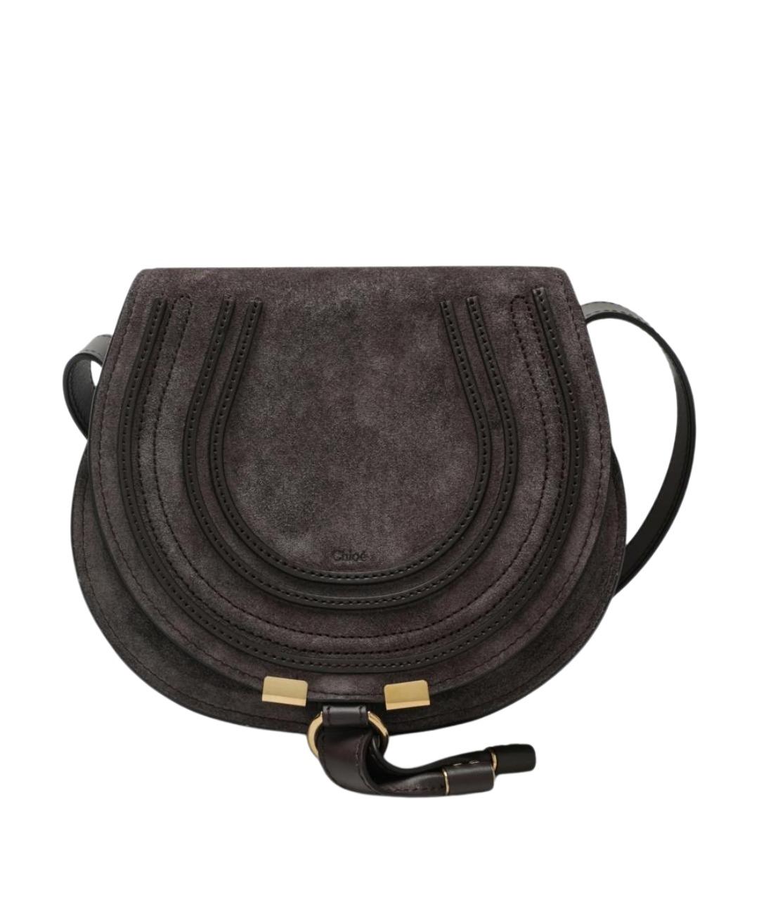 CHLOE Коричневая замшевая сумка через плечо, фото 1