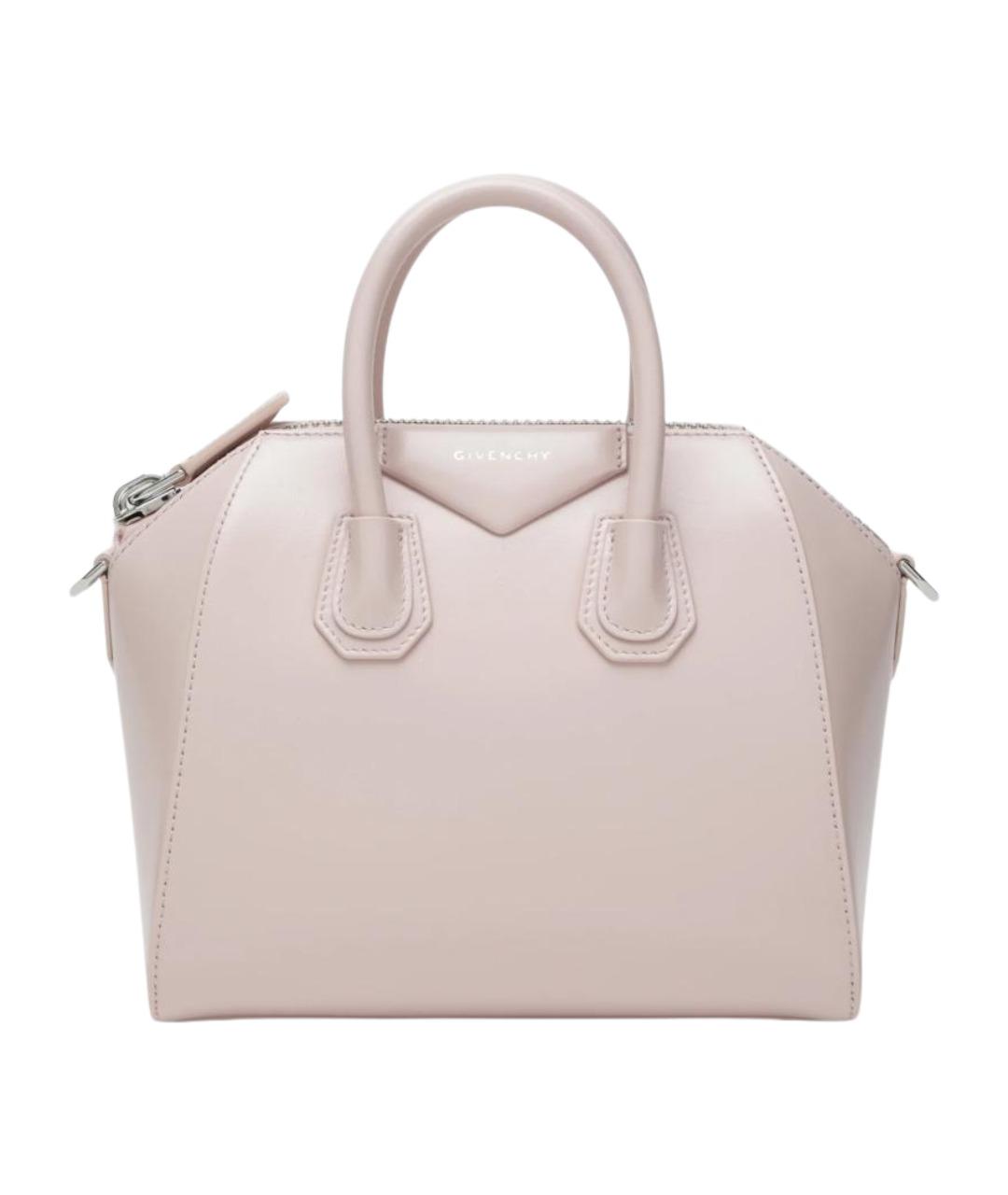 GIVENCHY Розовая кожаная сумка тоут, фото 1