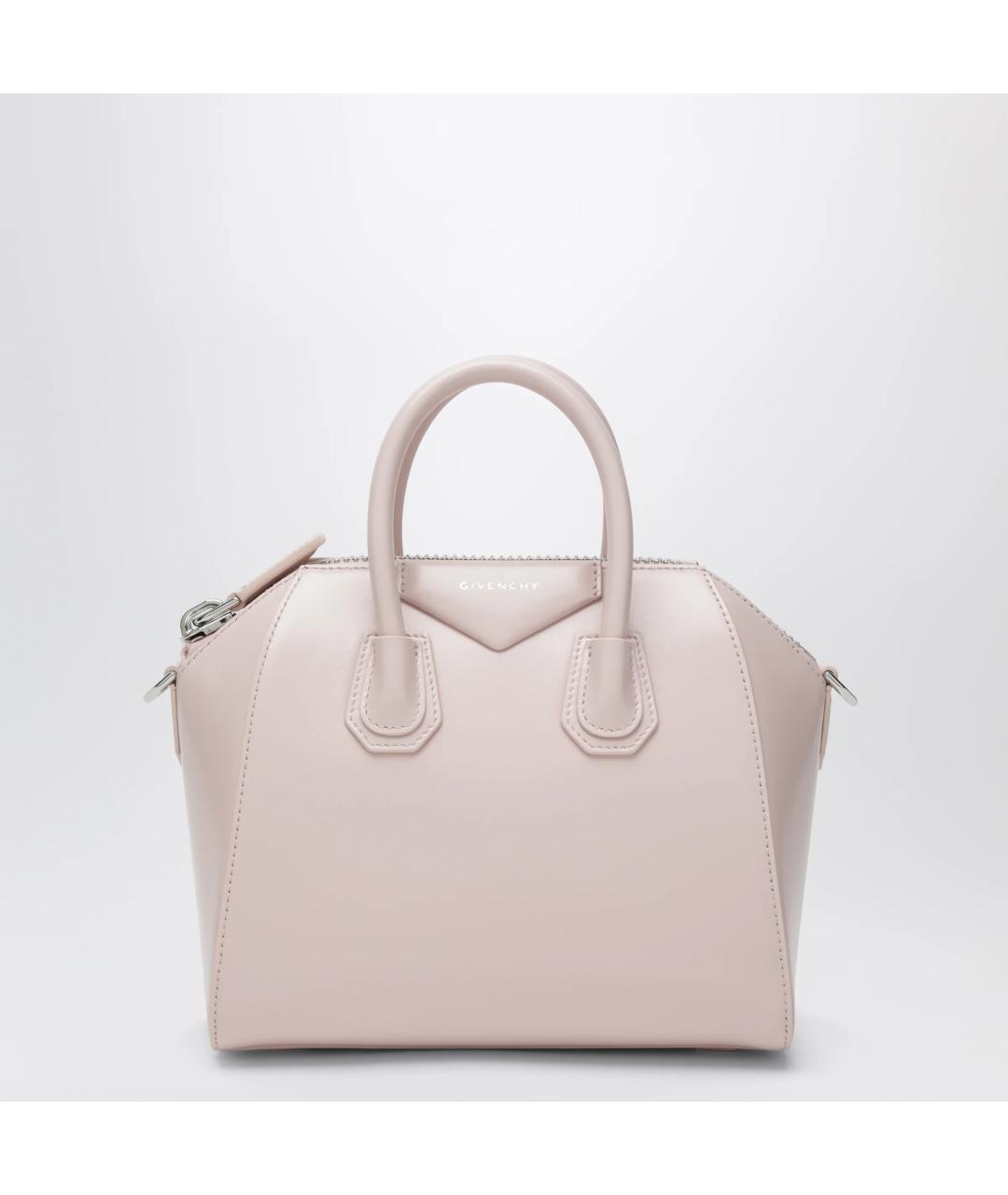 GIVENCHY Розовая кожаная сумка тоут, фото 3