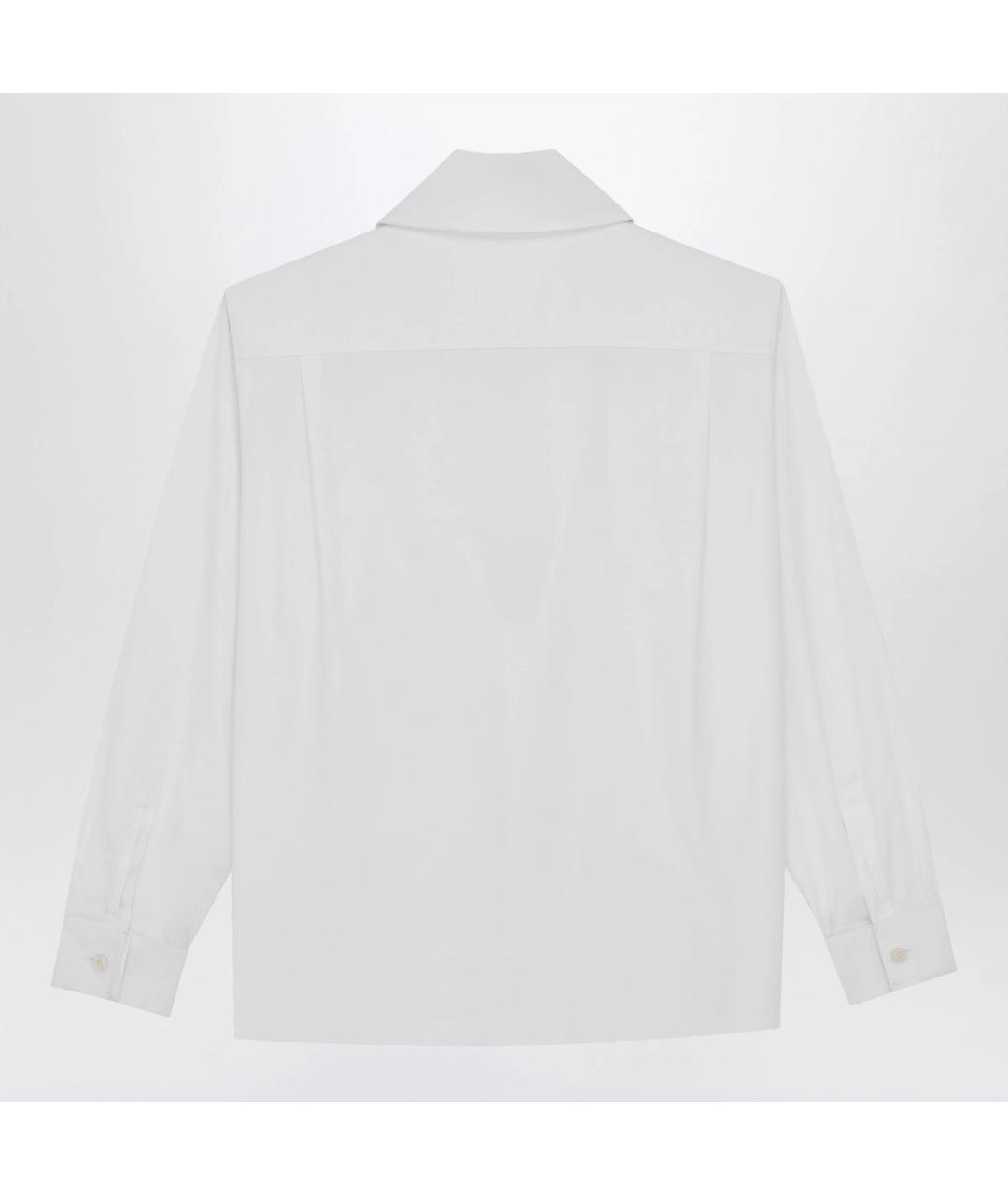 SAINT LAURENT Белая хлопковая блузы, фото 2