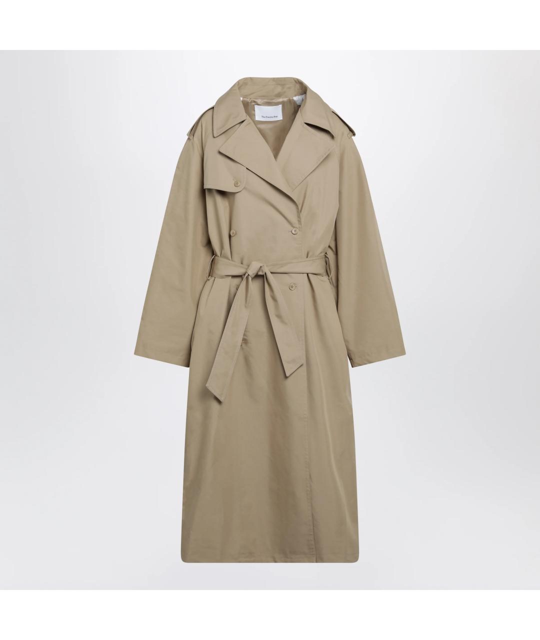 THE FRANKIE SHOP Коричневый хлопковый тренч/плащ, фото 3