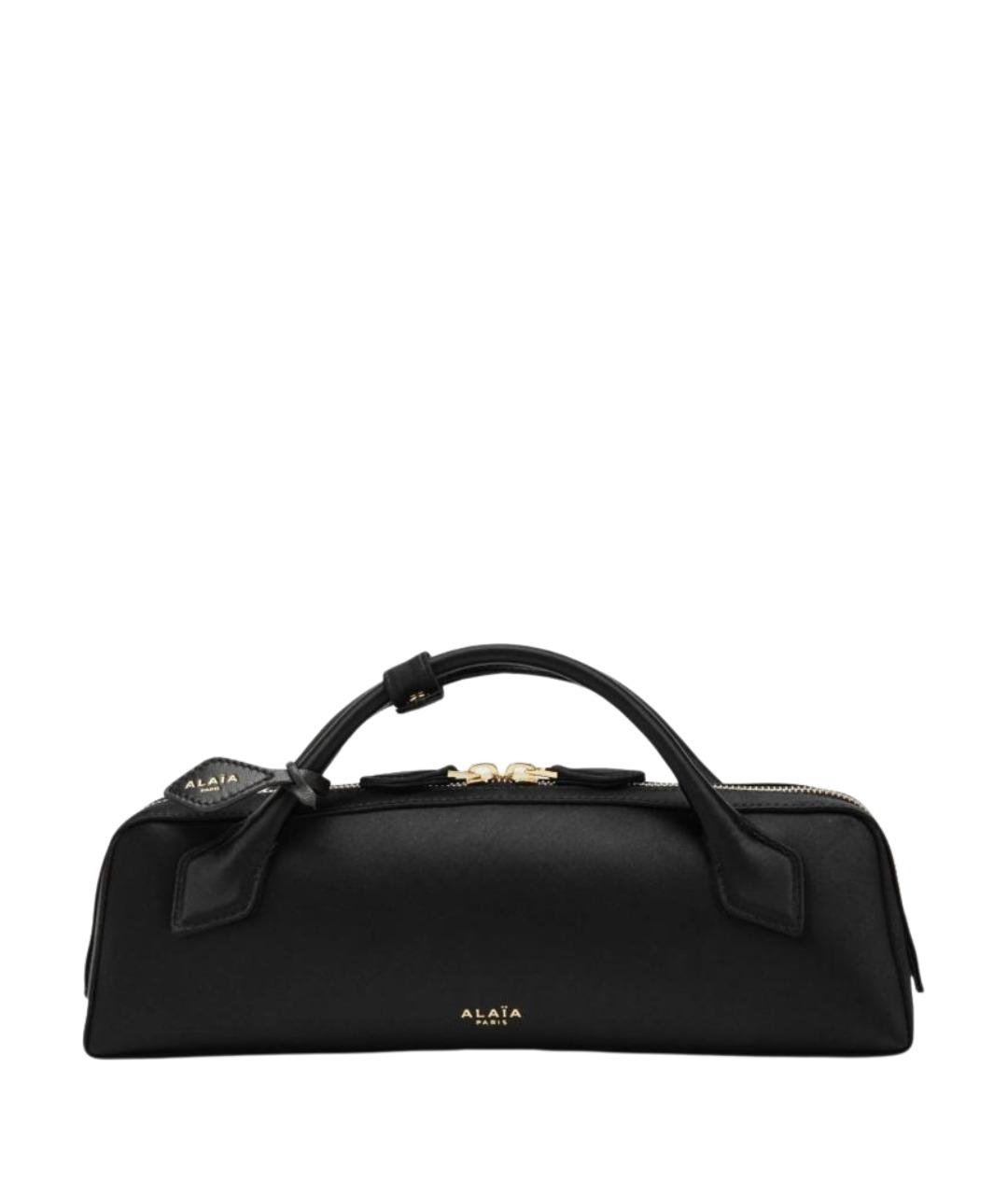 ALAIA Черная кожаная сумка с короткими ручками, фото 1