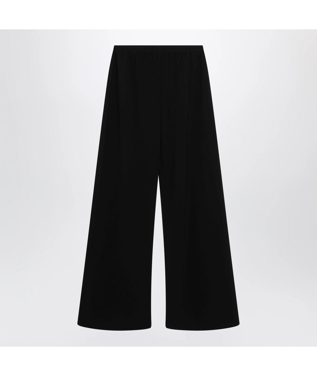 THE ROW Черные креповые брюки широкие, фото 3