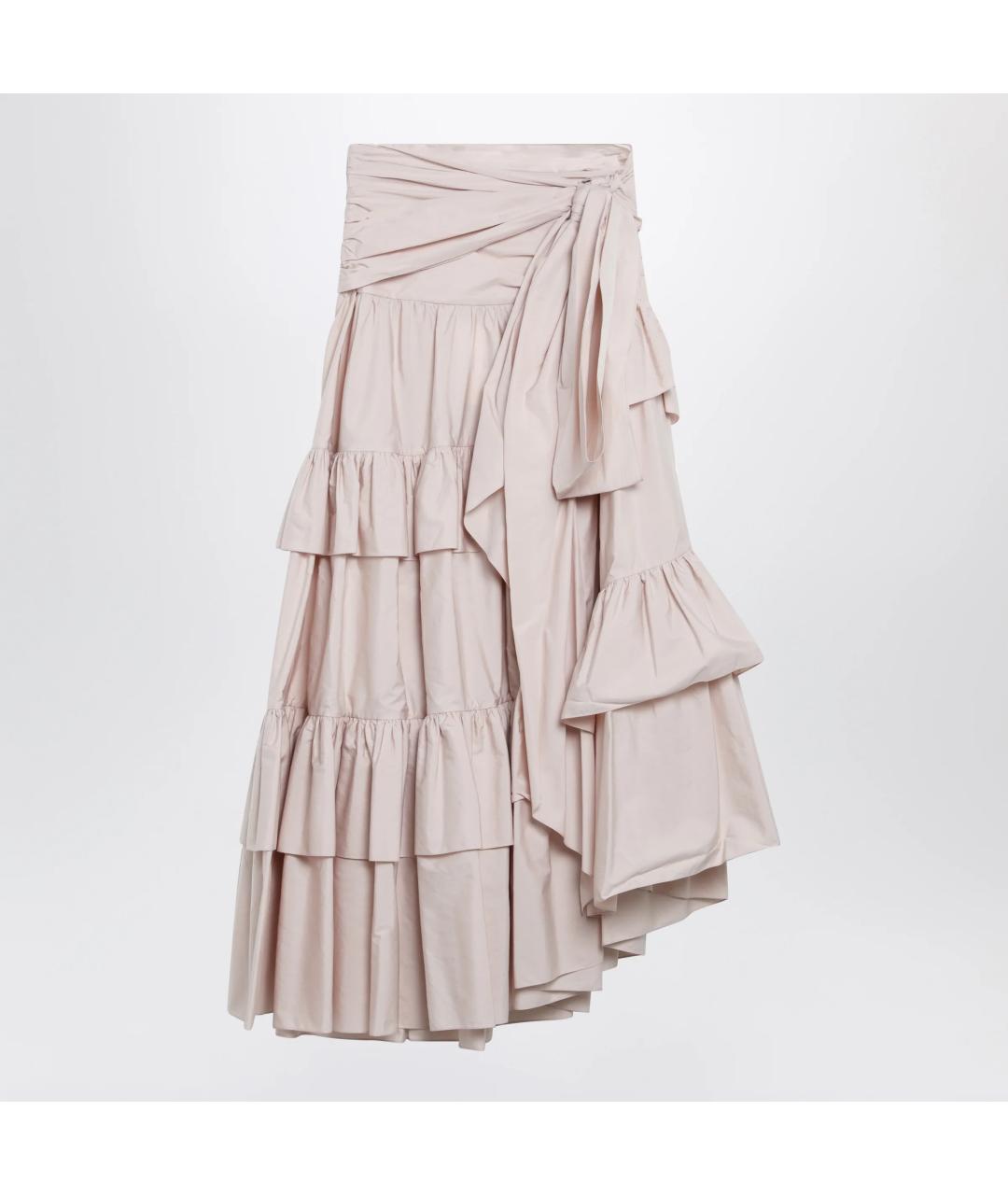 CHLOE Розовая хлопковая юбка миди, фото 3