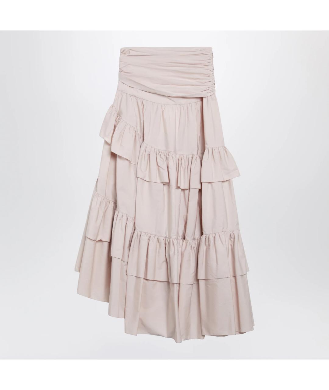 CHLOE Розовая хлопковая юбка миди, фото 2