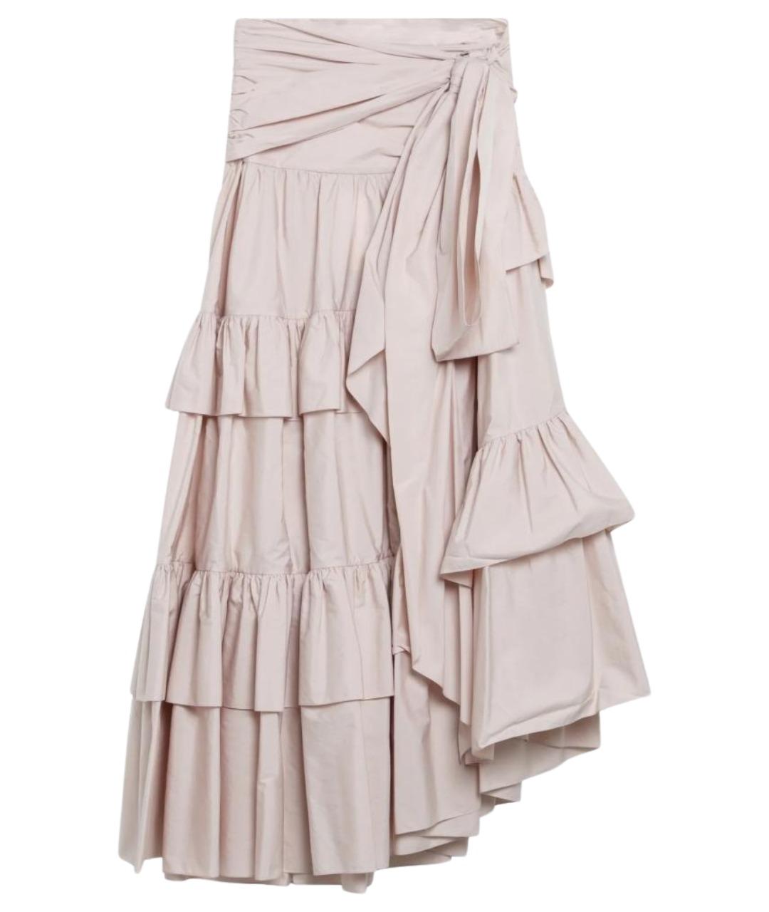 CHLOE Розовая хлопковая юбка миди, фото 1