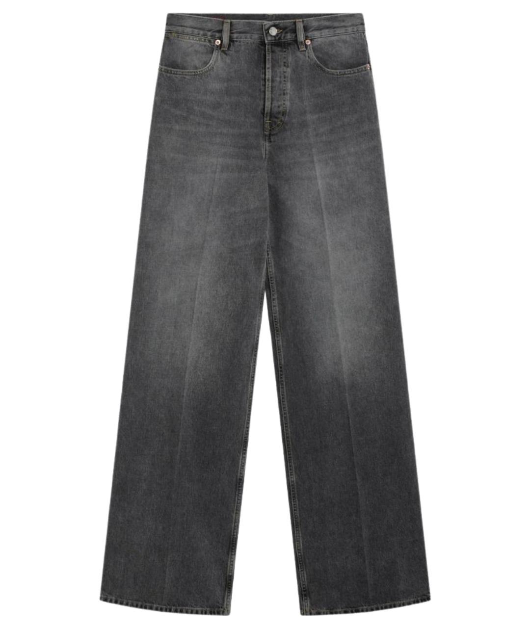 GUCCI Серые хлопковые прямые джинсы, фото 1