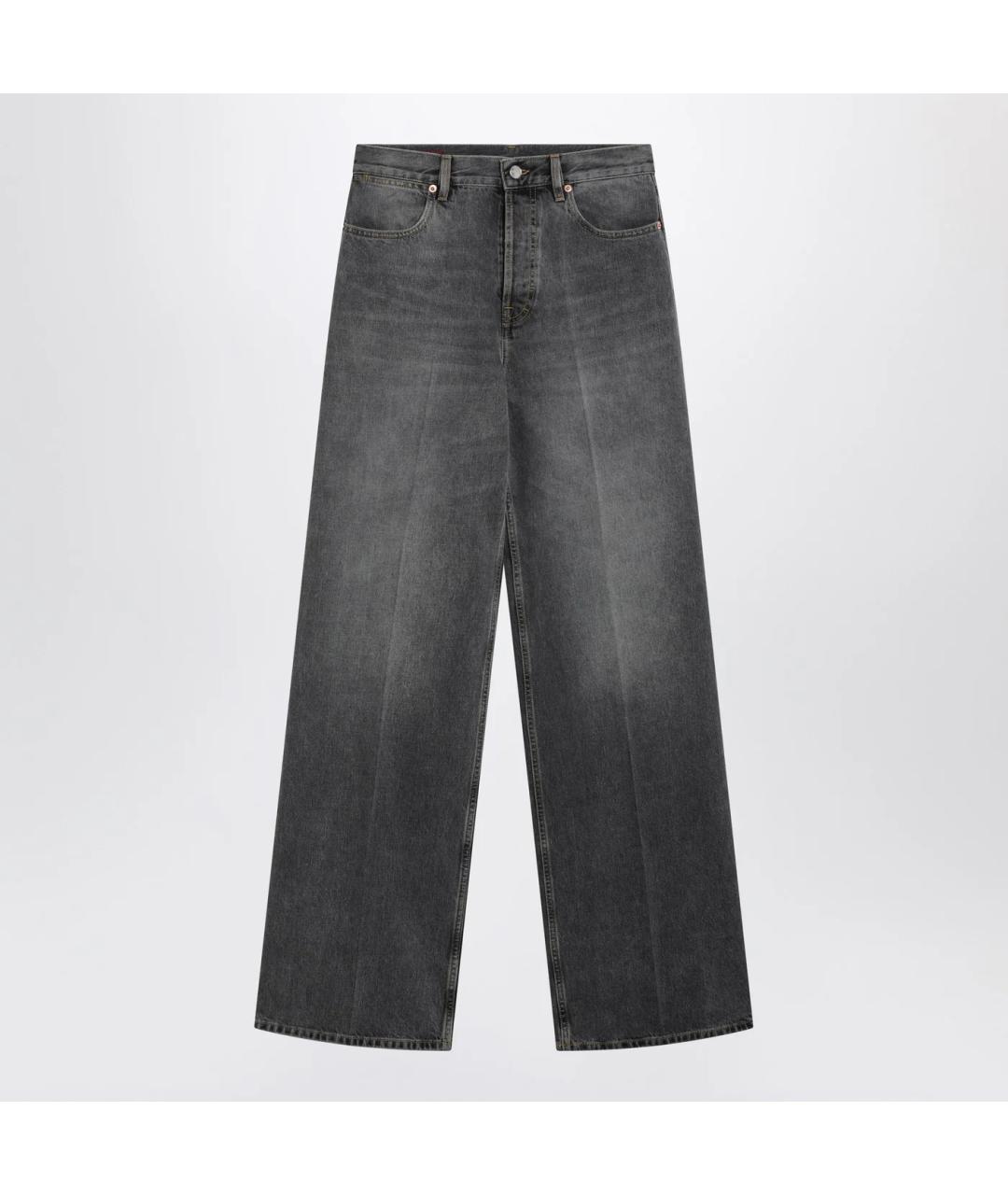 GUCCI Серые хлопковые прямые джинсы, фото 3