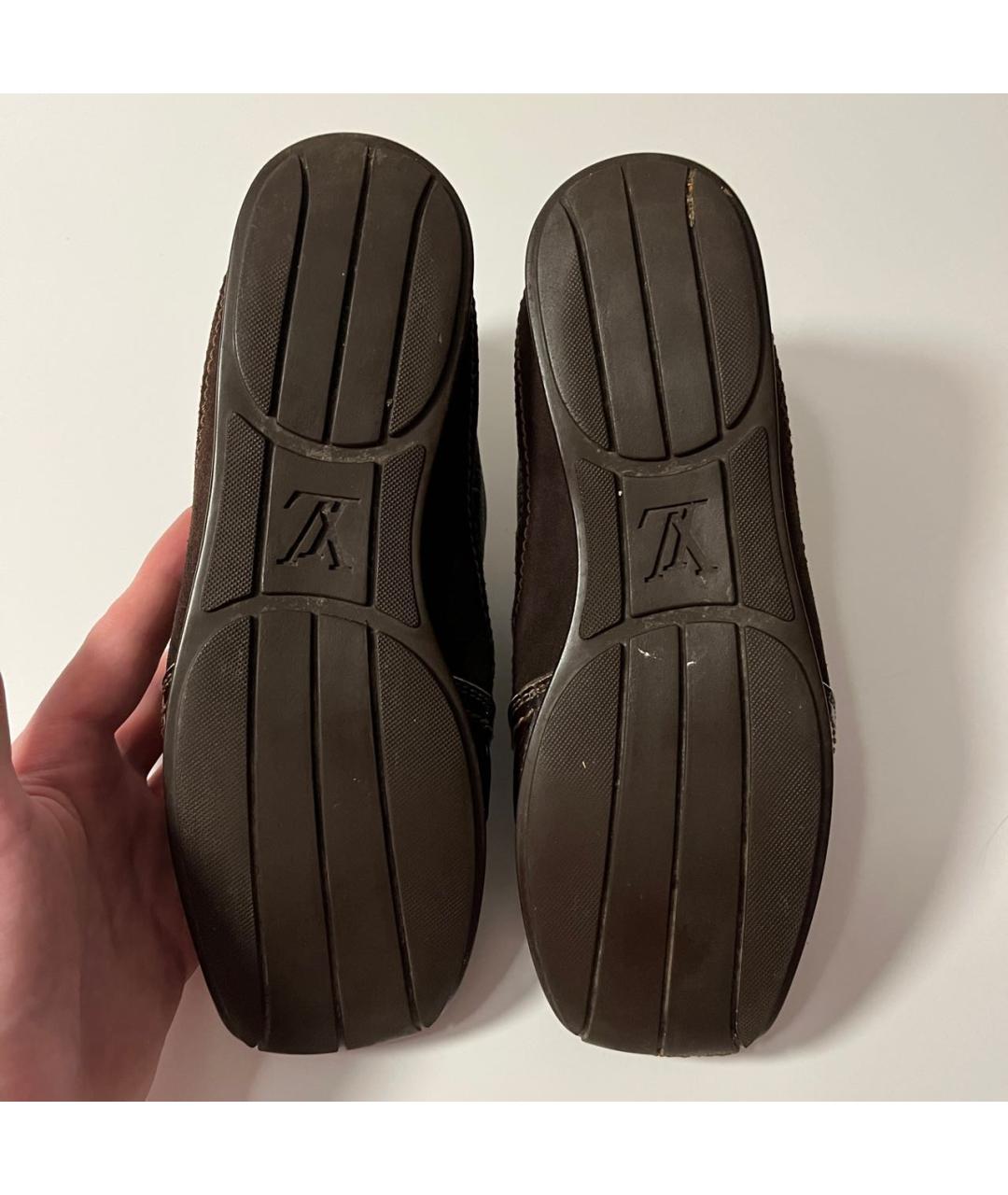 LOUIS VUITTON Коричневые кеды, фото 8