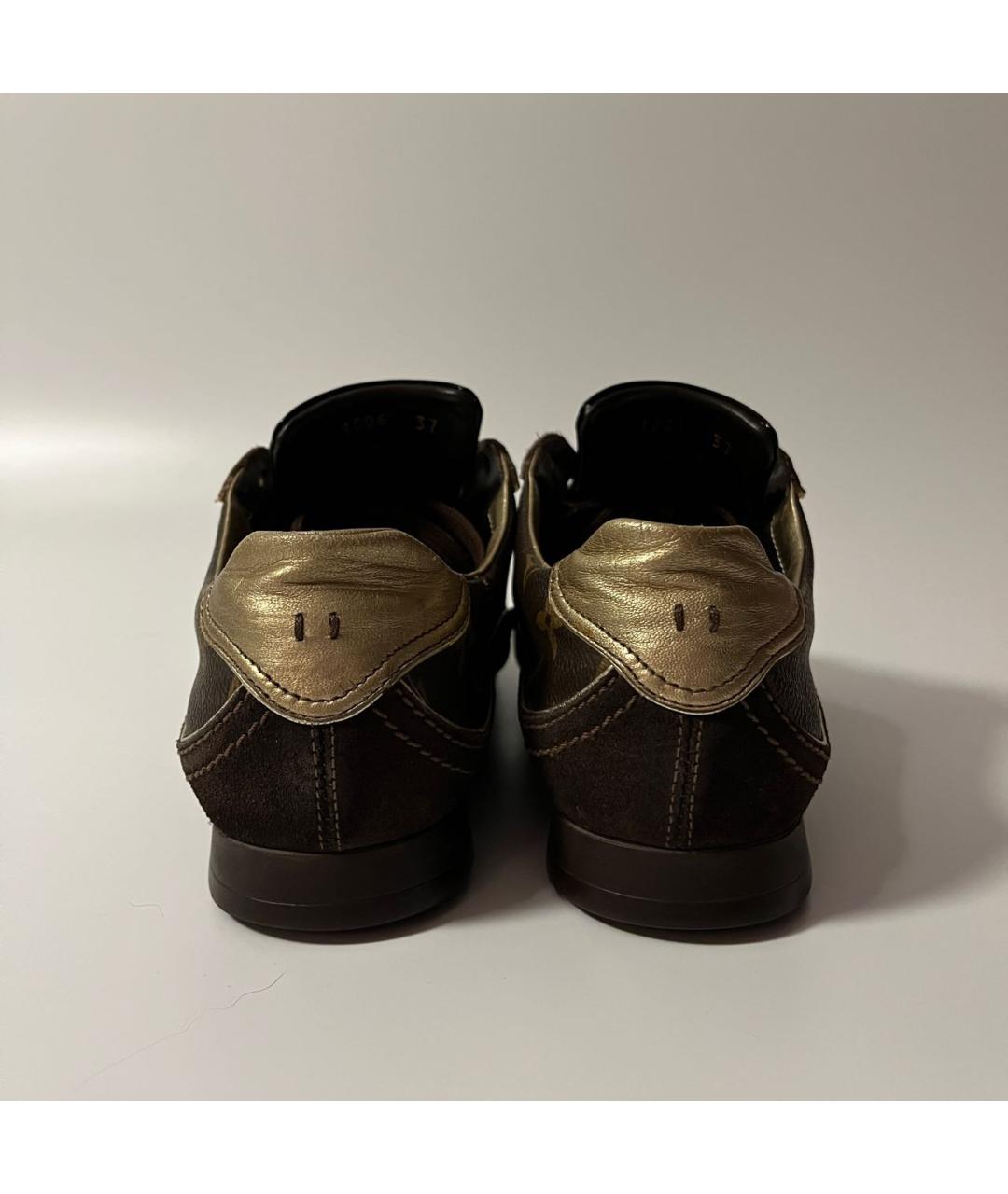 LOUIS VUITTON Коричневые кеды, фото 5