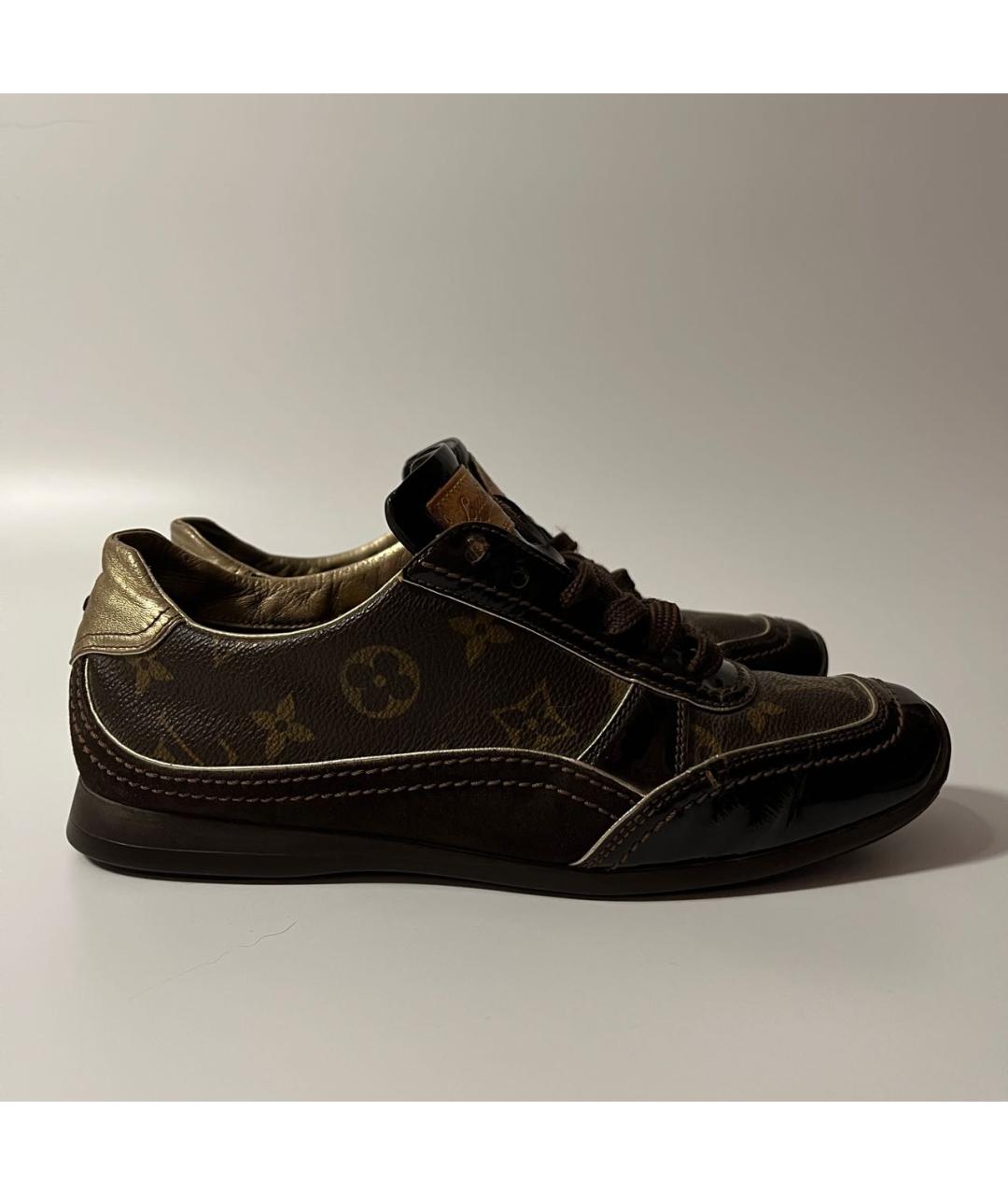 LOUIS VUITTON Коричневые кеды, фото 9