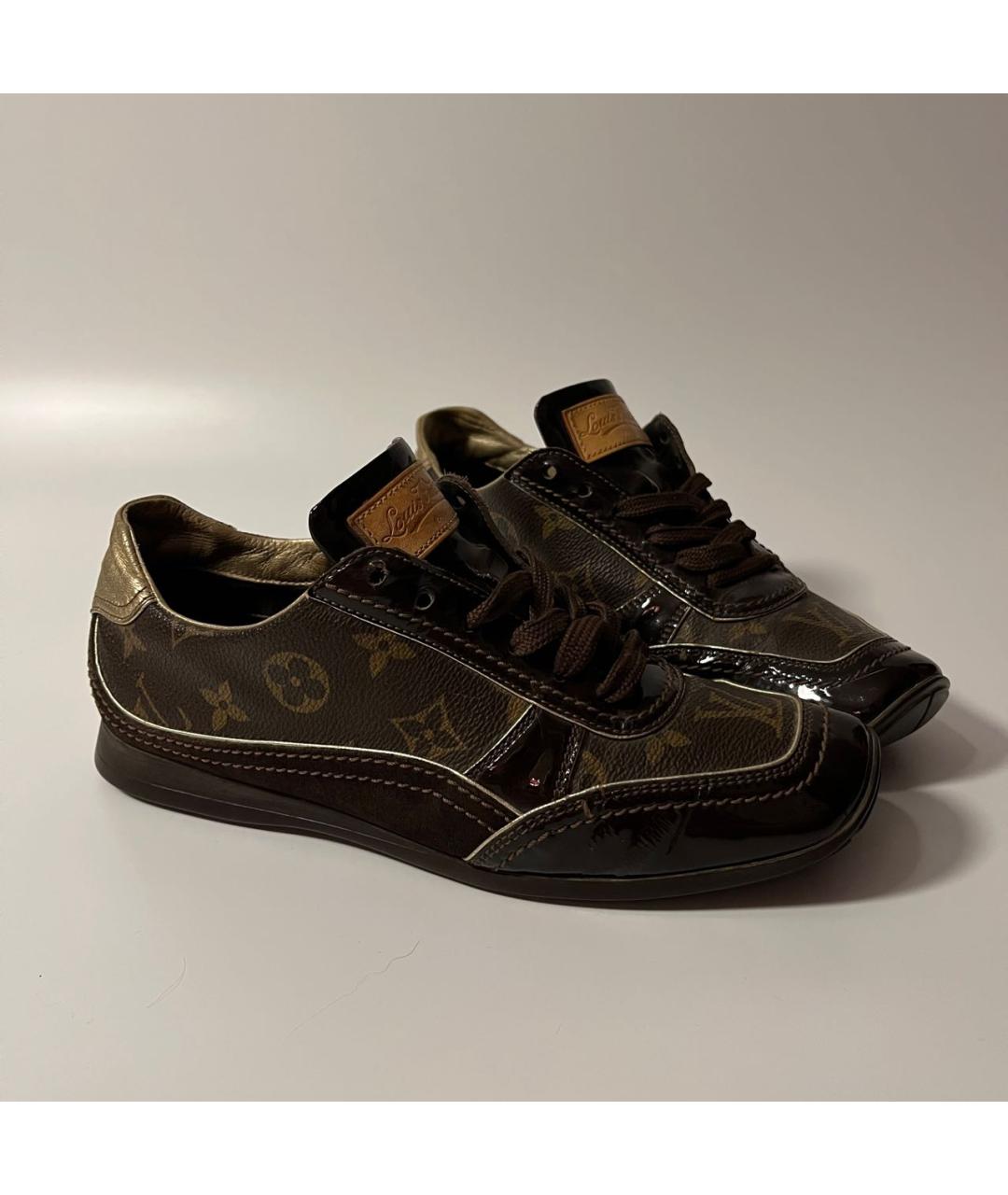 LOUIS VUITTON Коричневые кеды, фото 2