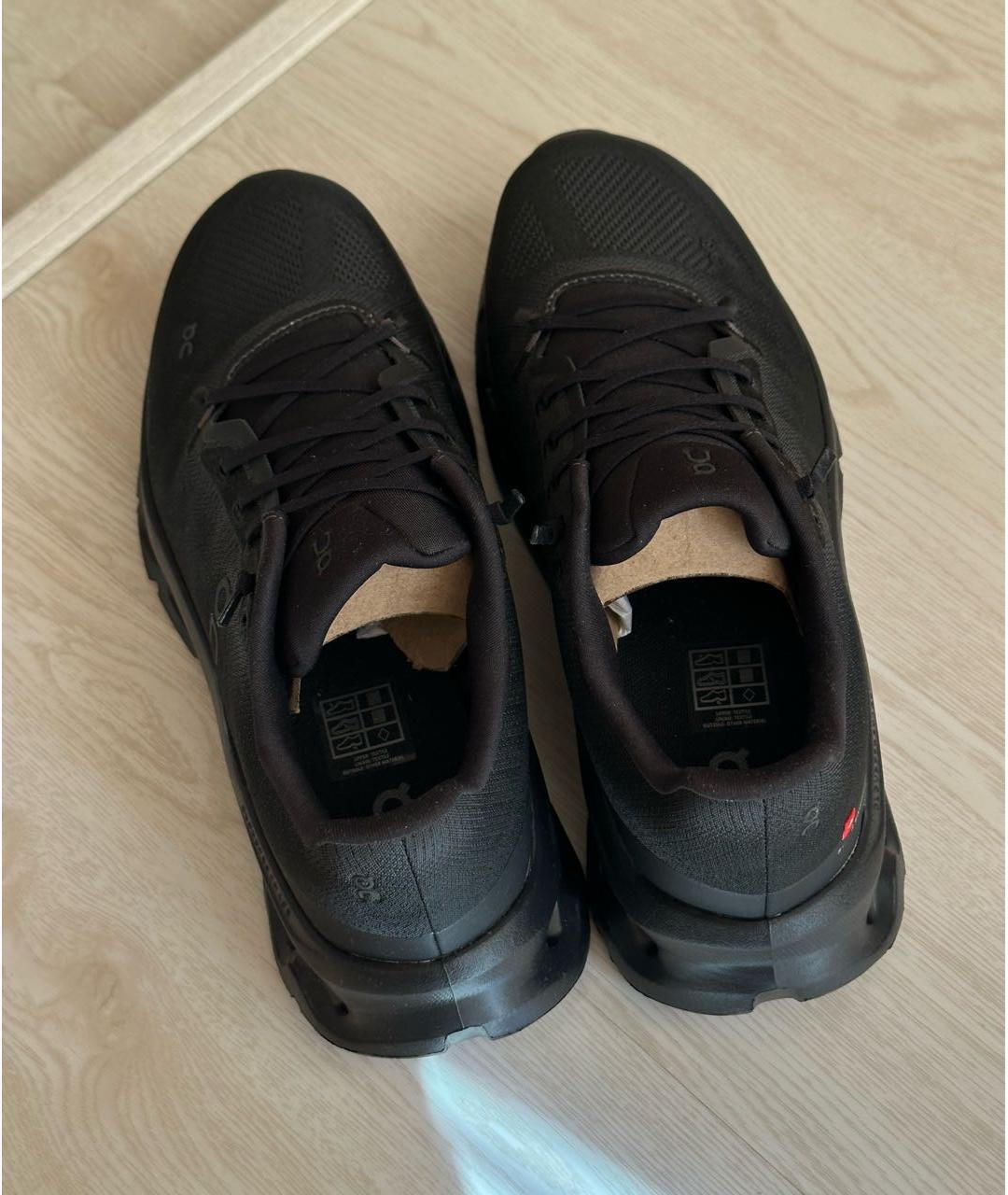 ON Черные текстильные высокие кроссовки / кеды, фото 3