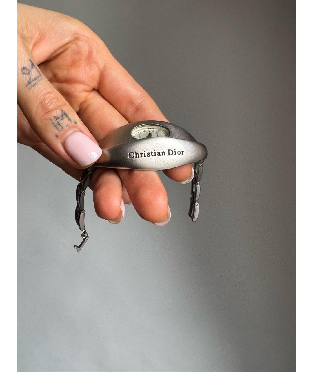CHRISTIAN DIOR Серебряные с серебряным покрытием часы, фото 5