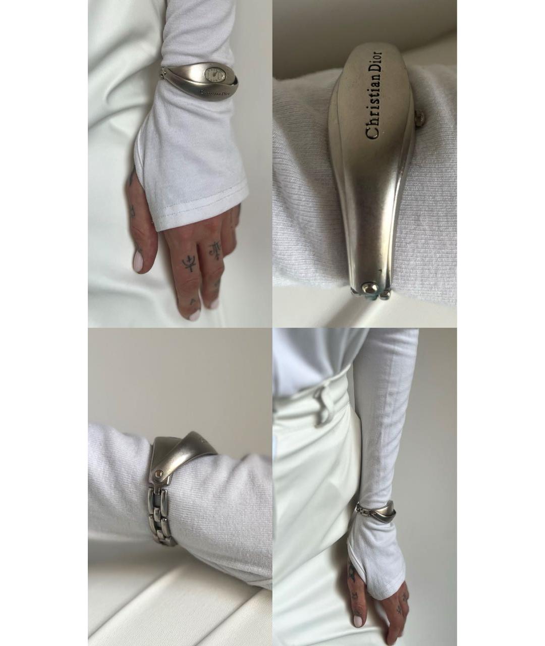 CHRISTIAN DIOR Серебряные с серебряным покрытием часы, фото 6