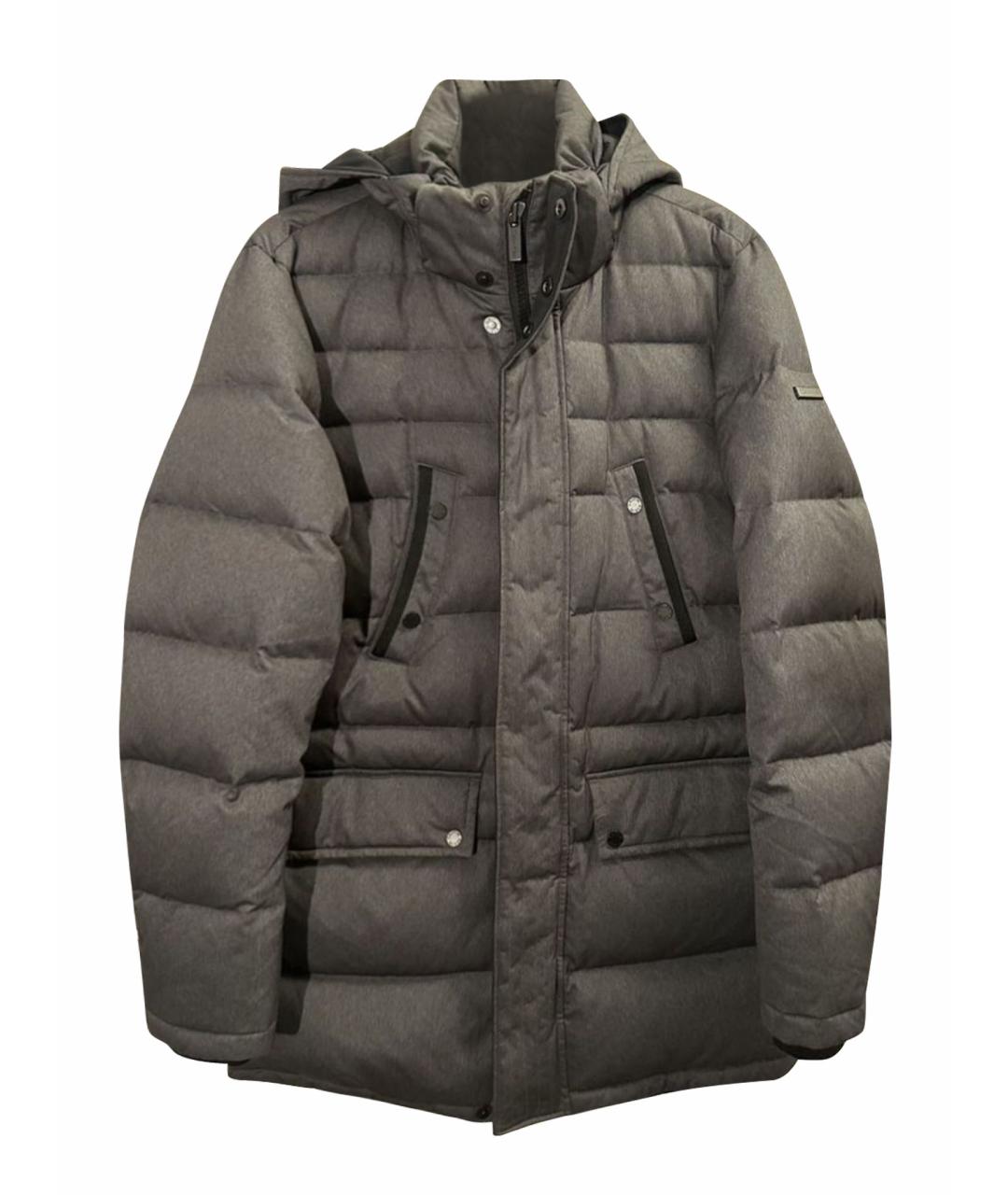 CALVIN KLEIN Серая полиэстеровая куртка, фото 1