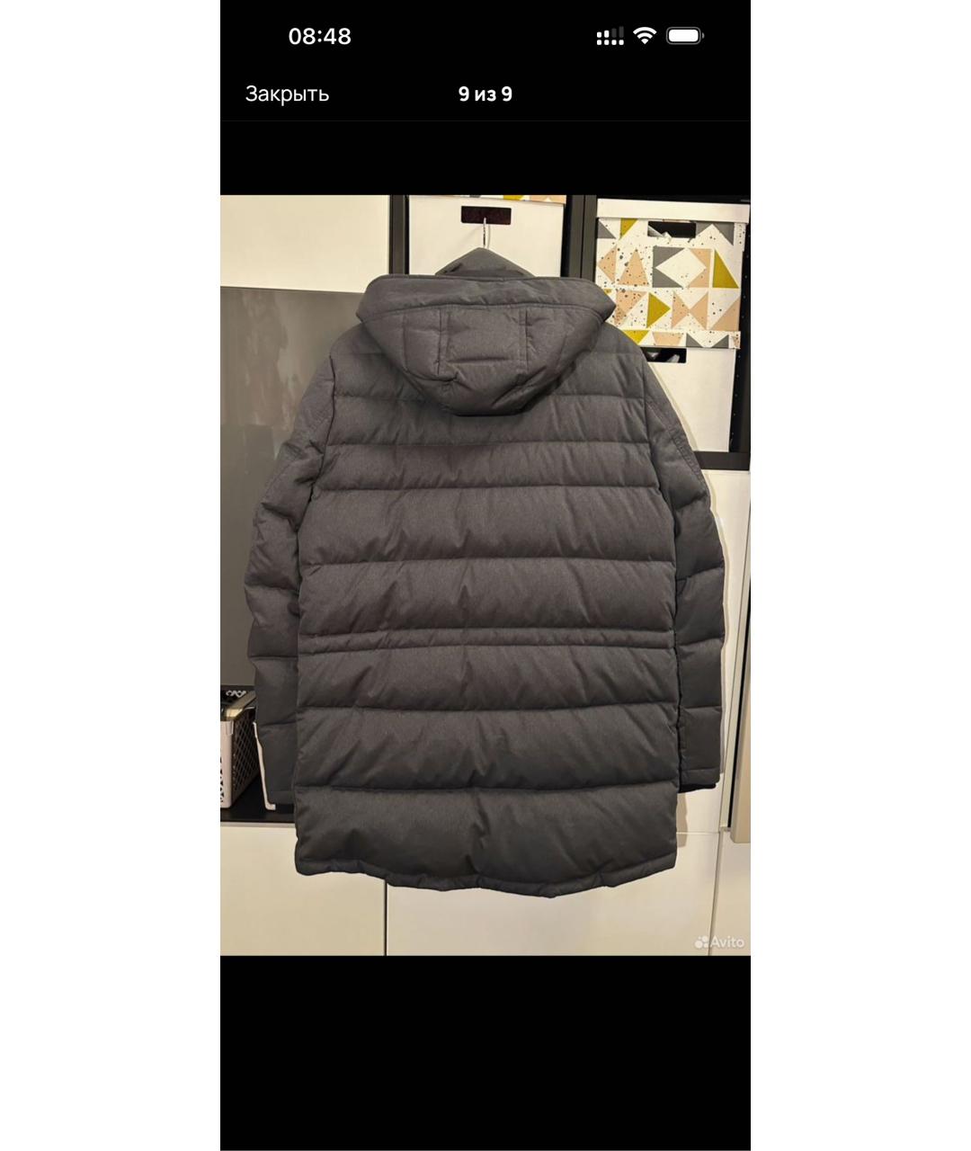 CALVIN KLEIN Серая полиэстеровая куртка, фото 2