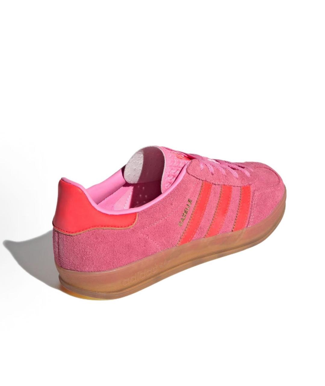 ADIDAS Розовые замшевые кроссовки, фото 4