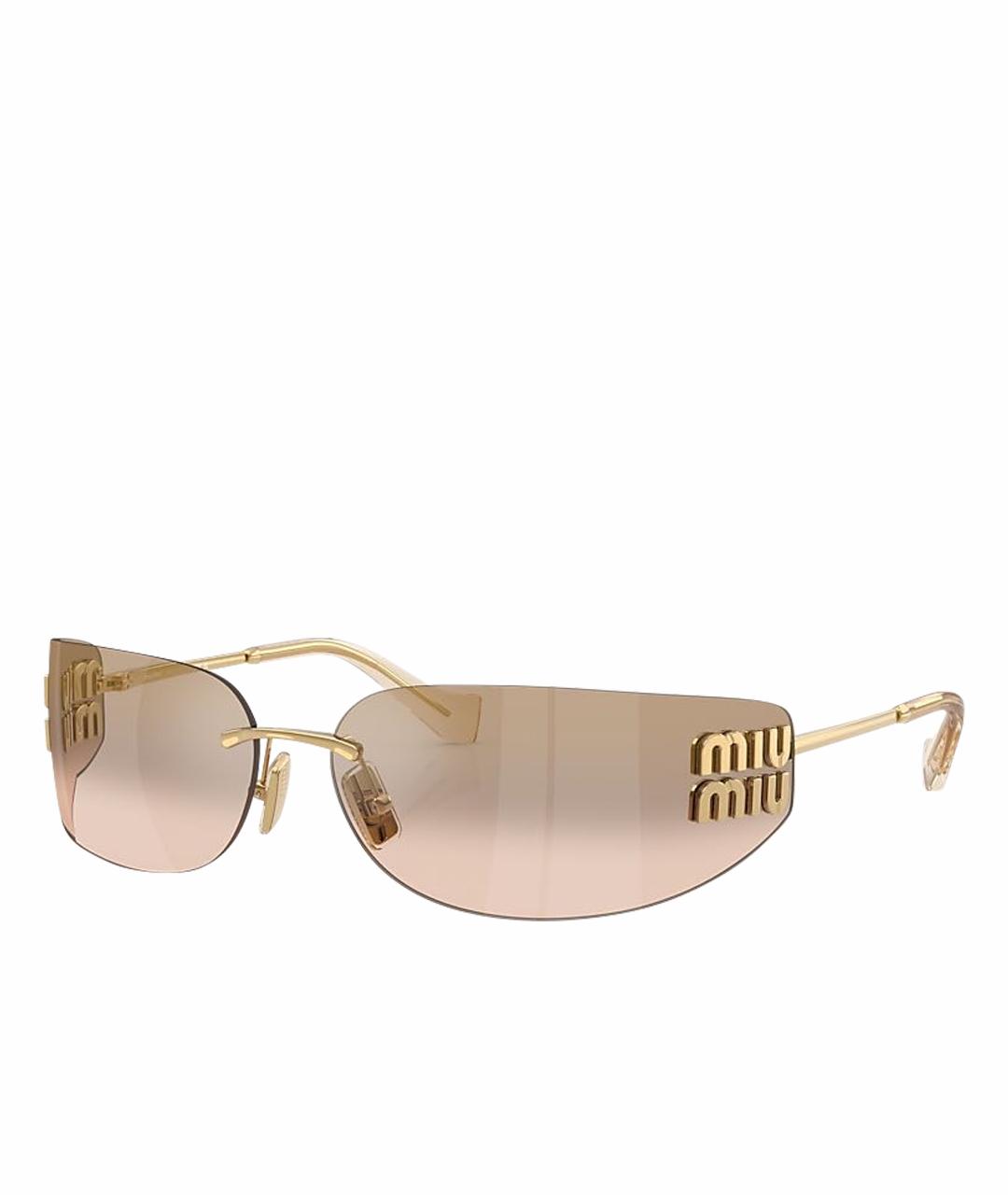 MIU MIU Металлические солнцезащитные очки, фото 1