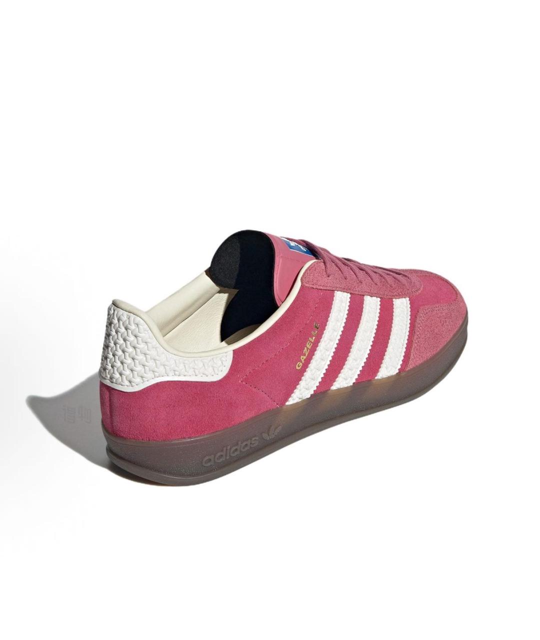 ADIDAS Розовые замшевые кроссовки, фото 4