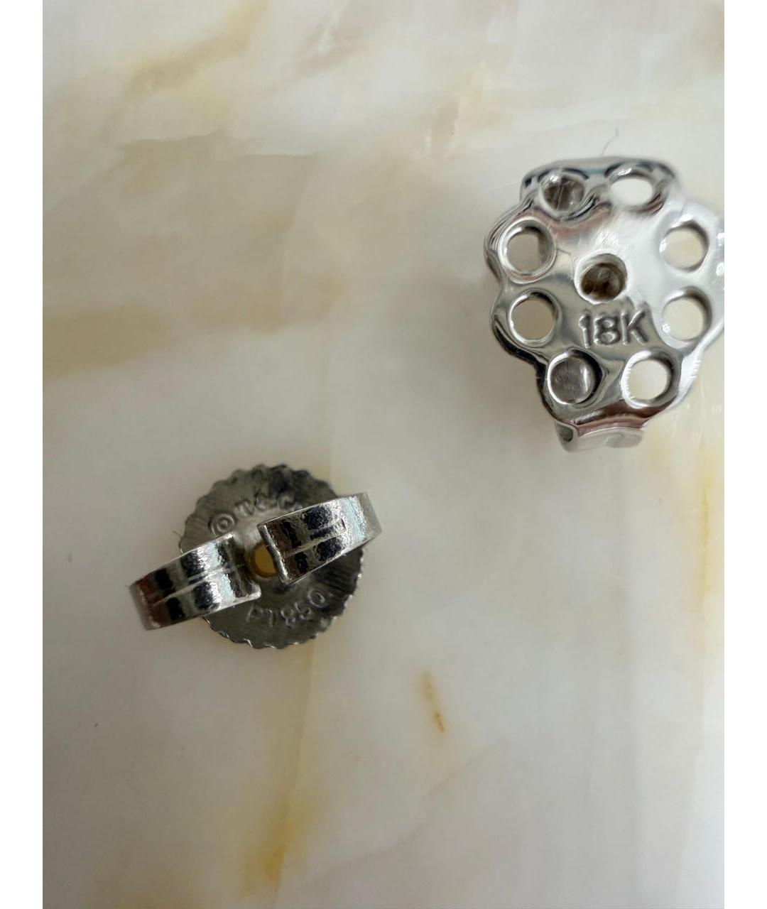 TIFFANY&CO Белые платиновые серьги, фото 7