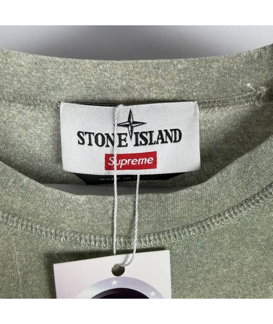 STONE ISLAND Белая футболка, фото 7