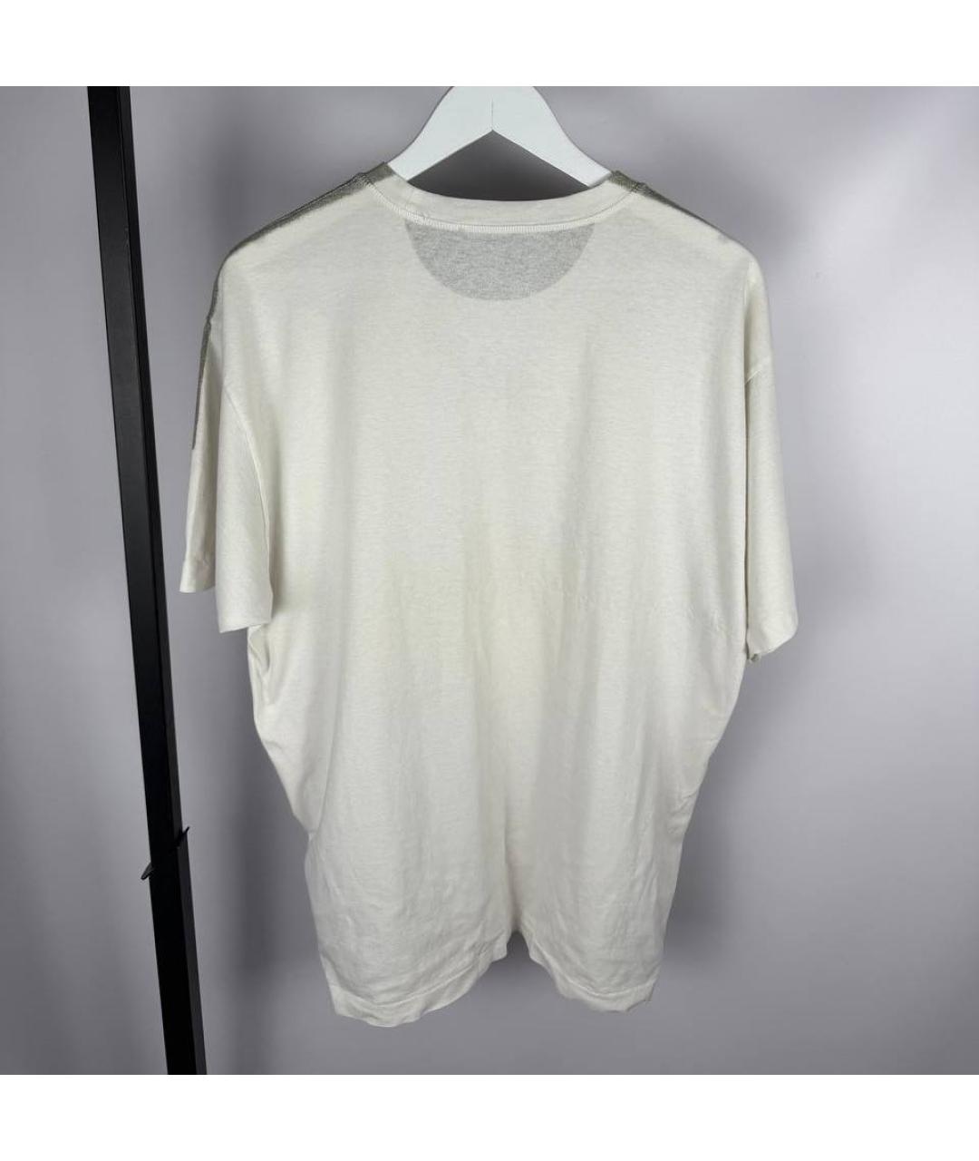 STONE ISLAND Белая футболка, фото 3