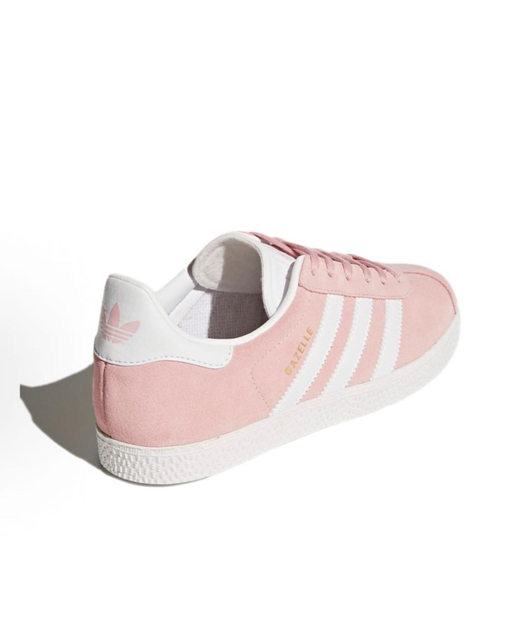 ADIDAS Розовые замшевые кроссовки, фото 4