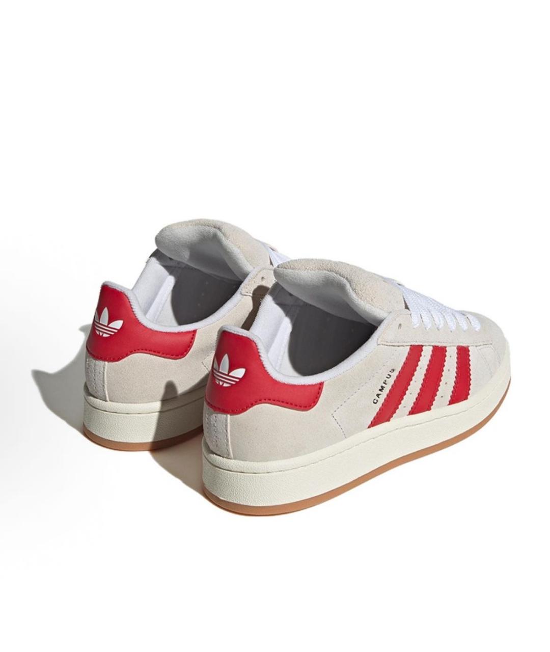 ADIDAS Бежевые замшевые кроссовки, фото 4