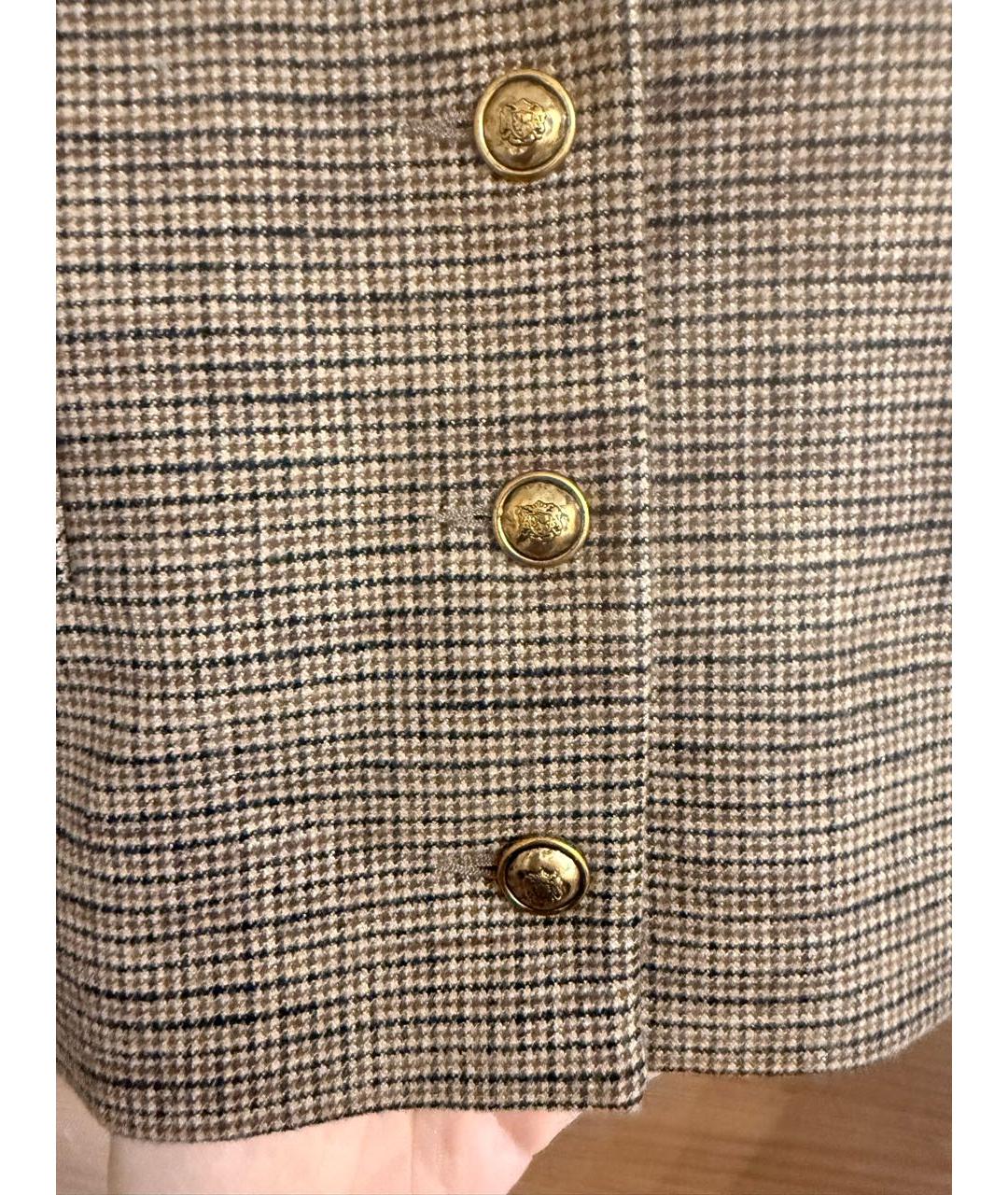 SANDRO Коричневый вискозный жакет/пиджак, фото 3