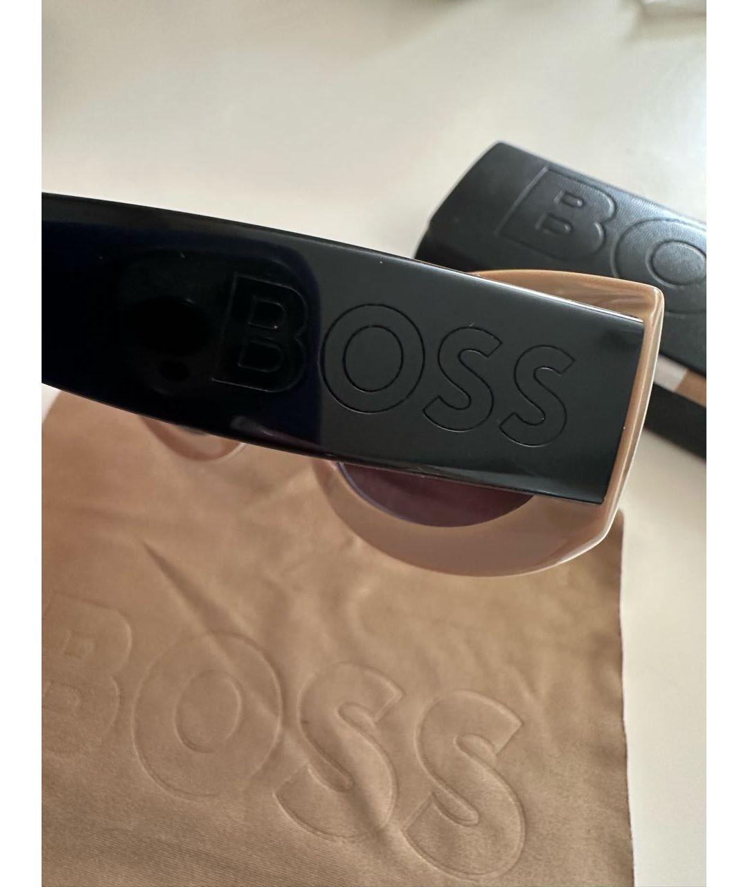 HUGO BOSS Черные пластиковые солнцезащитные очки, фото 3