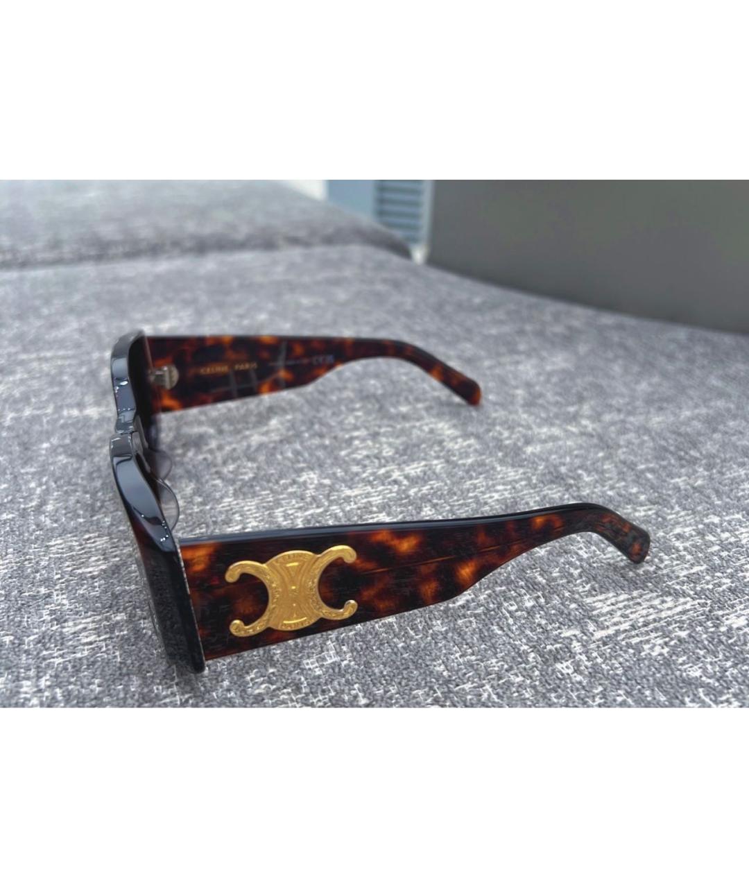 CELINE Мульти пластиковые солнцезащитные очки, фото 5