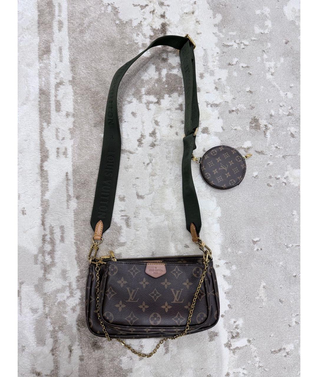 LOUIS VUITTON Коричневая сумка через плечо, фото 4