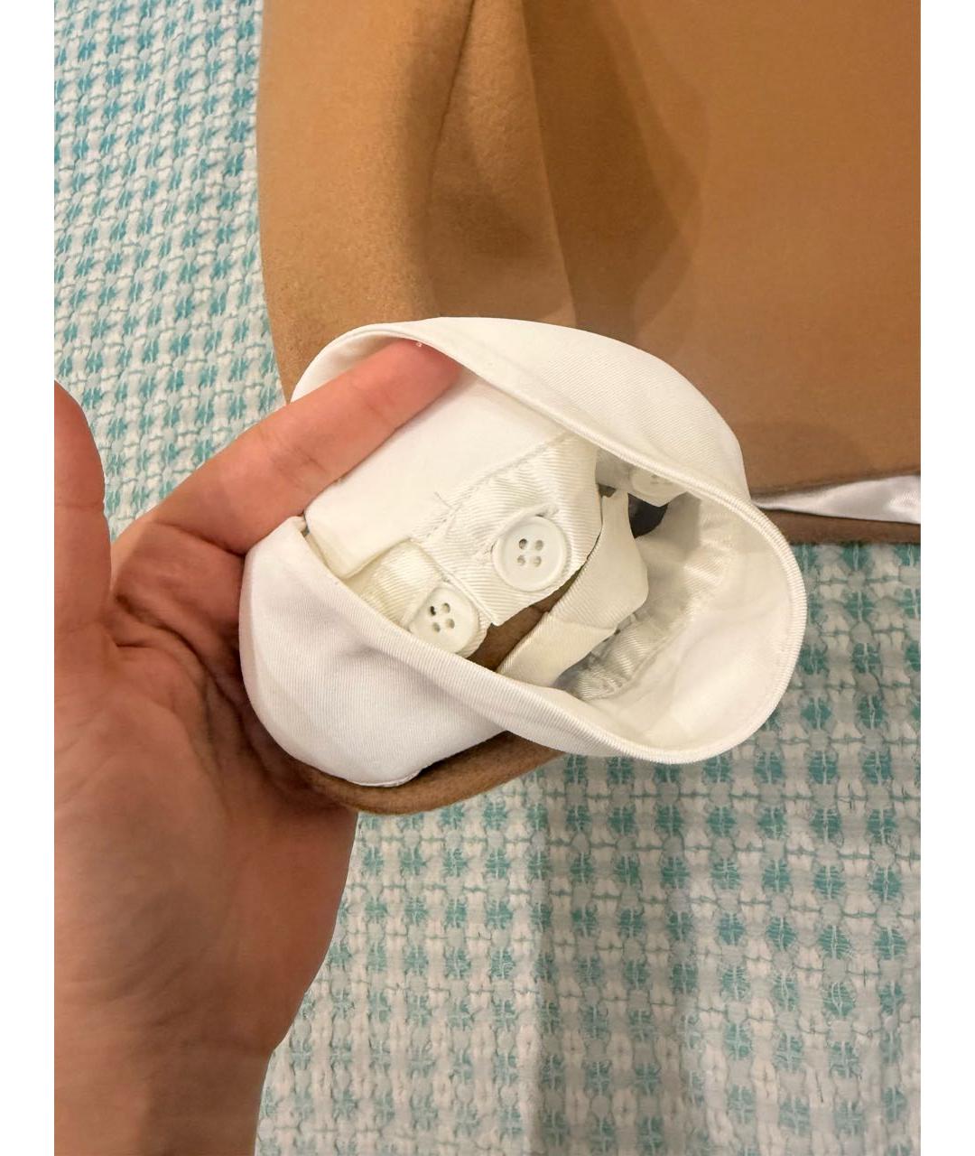 SANDRO Бежевый шерстяной жакет/пиджак, фото 5