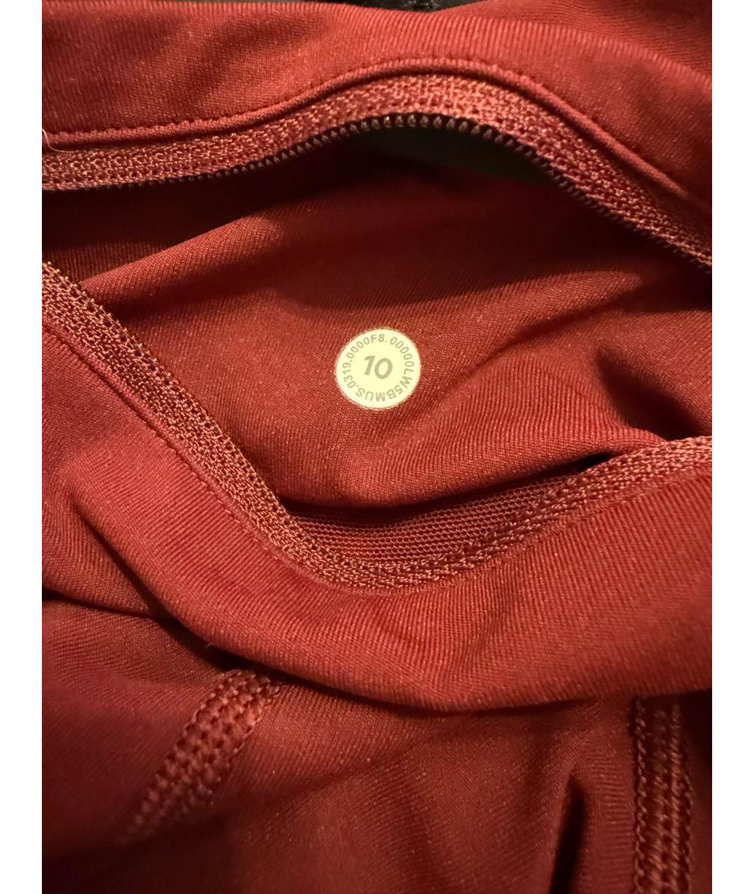 Lululemon Бордовые полиэстеровые спортивные брюки и шорты, фото 4